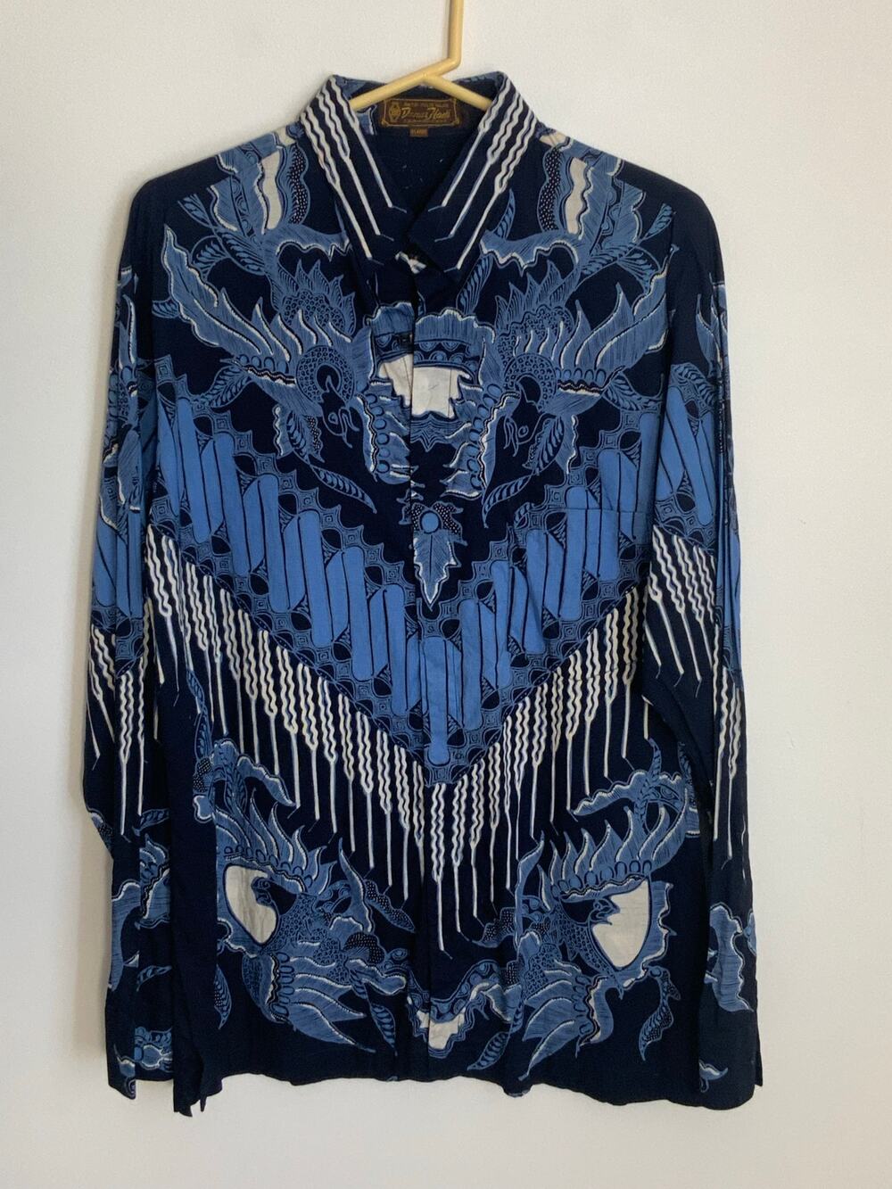 Vintage Danar Hadi Batik Men's Button down size XL